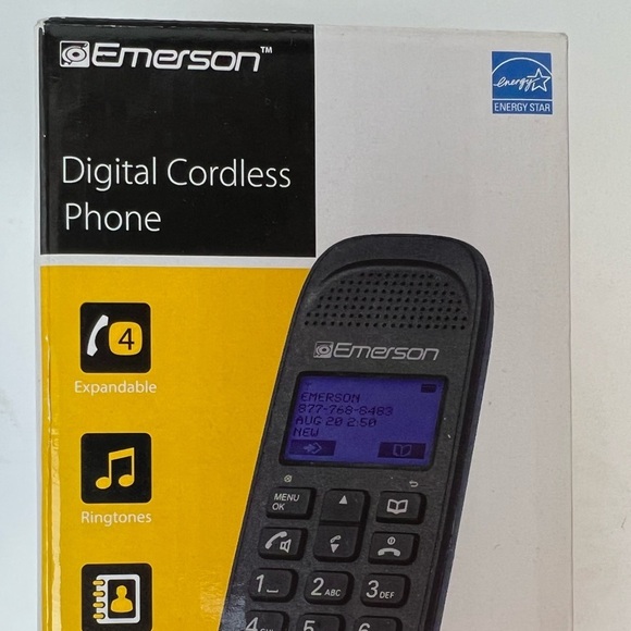 Emerson NEW DECT 6.0 Digital Cordless Phone Handset - Picture 2 of 5